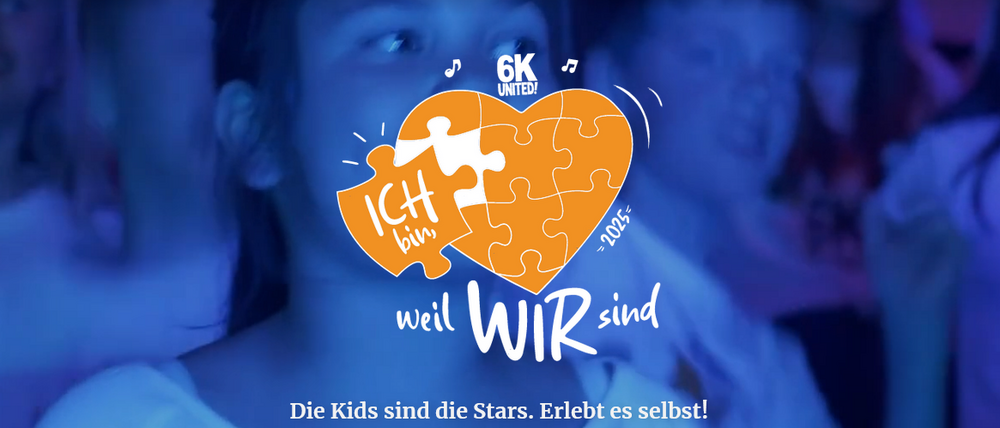 Kinder der Feldmark-Schule beim 6K-UNITED-Konzert 2025 in der Uber-Arena