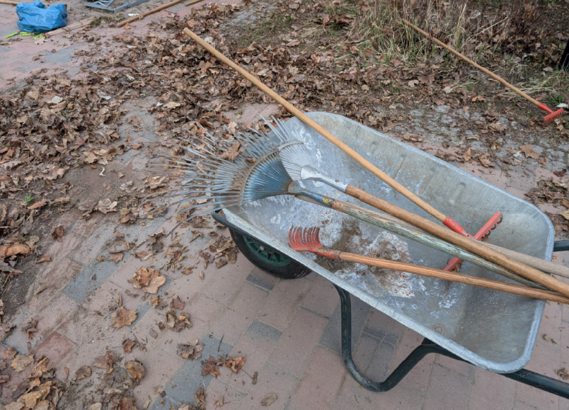 Bereitgestelltes Werkzeug für den Frühjahrsputz